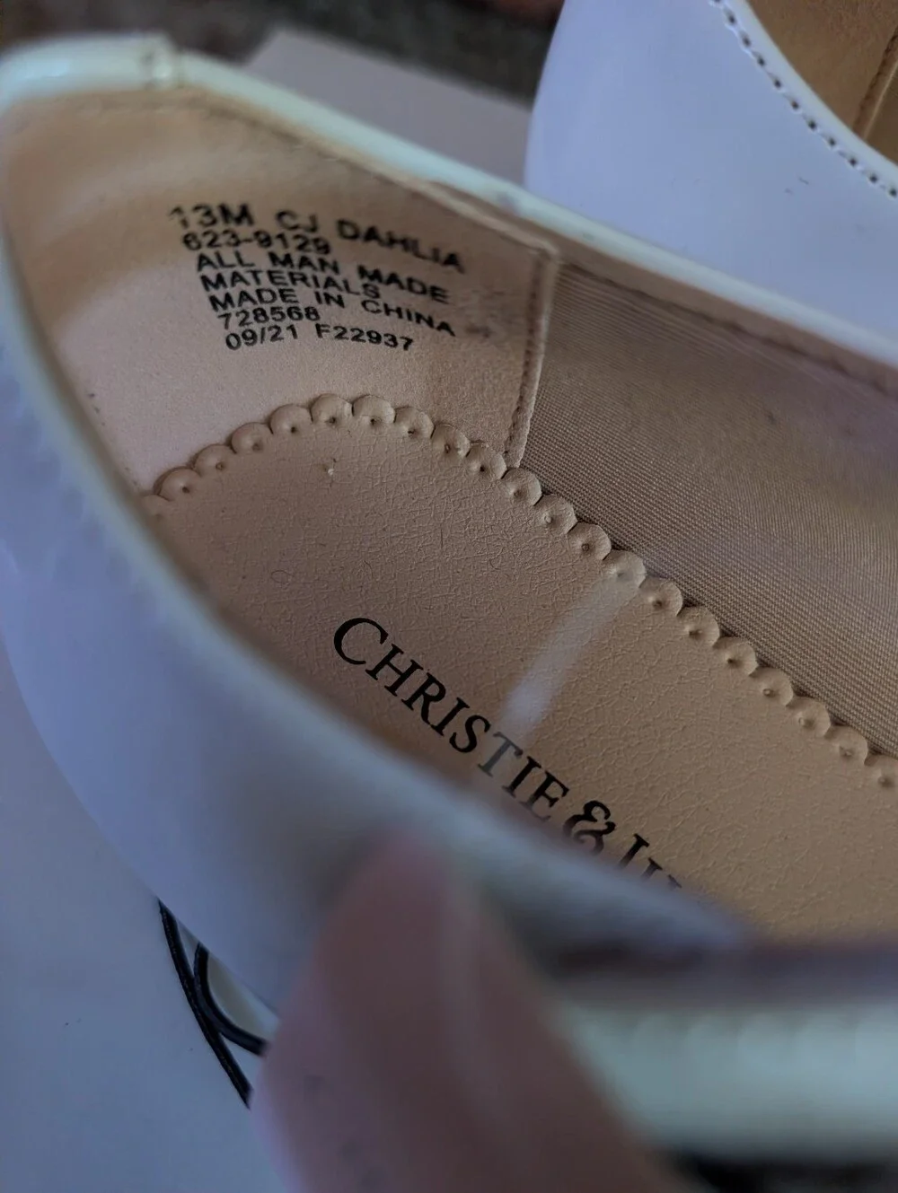 New Christie & Jill Girls White Dress Shoes